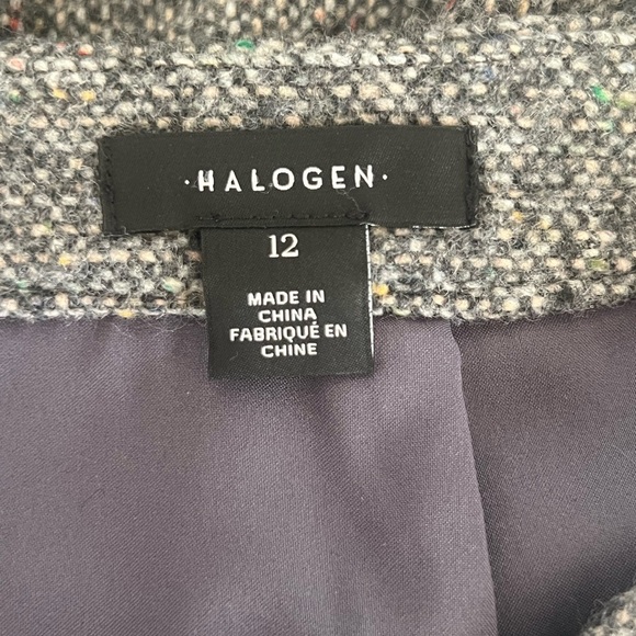HALOGEN- WOMENS PECIL SKIRT WITH RUFFLE - Picture 8 of 11